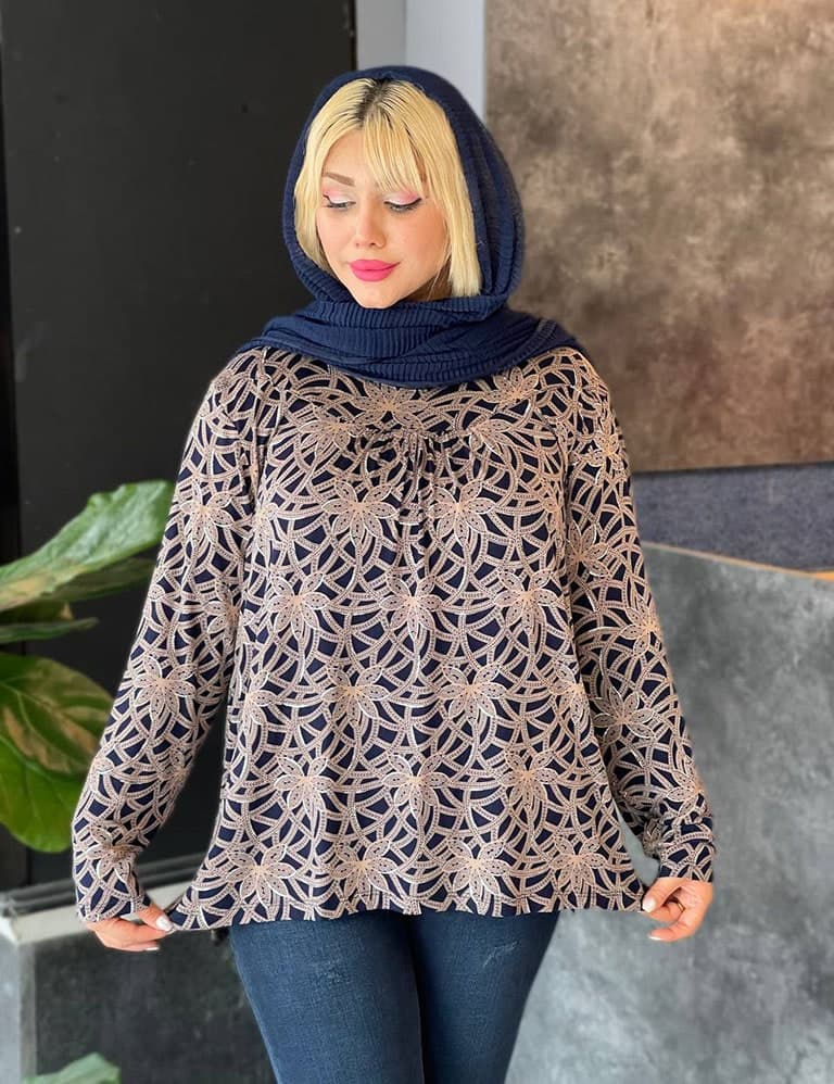 بلوز طرحدار یاسمن کد : B0011 — تصویر ۶
