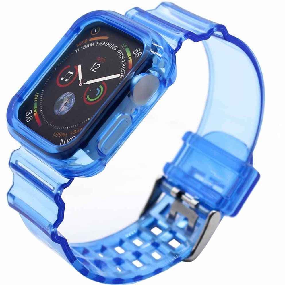 بند اپل واچ طرح Gshock رنگ آبی