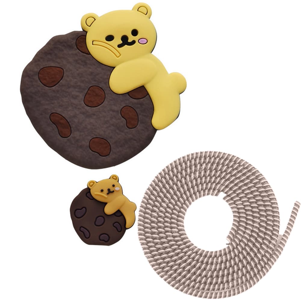 محافظ کلگی و کابل قهوه ای TeddyBear