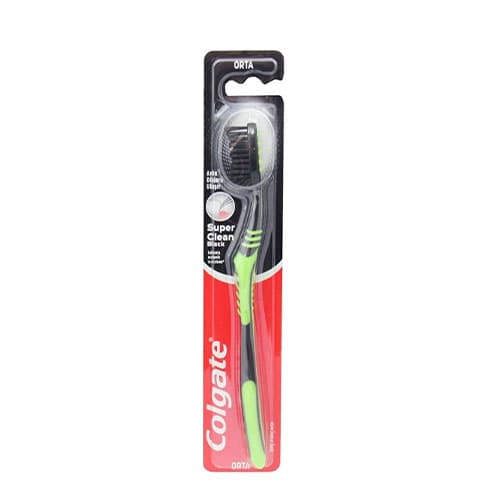 مسواک کلگیت مدل superclean black با برس نرم