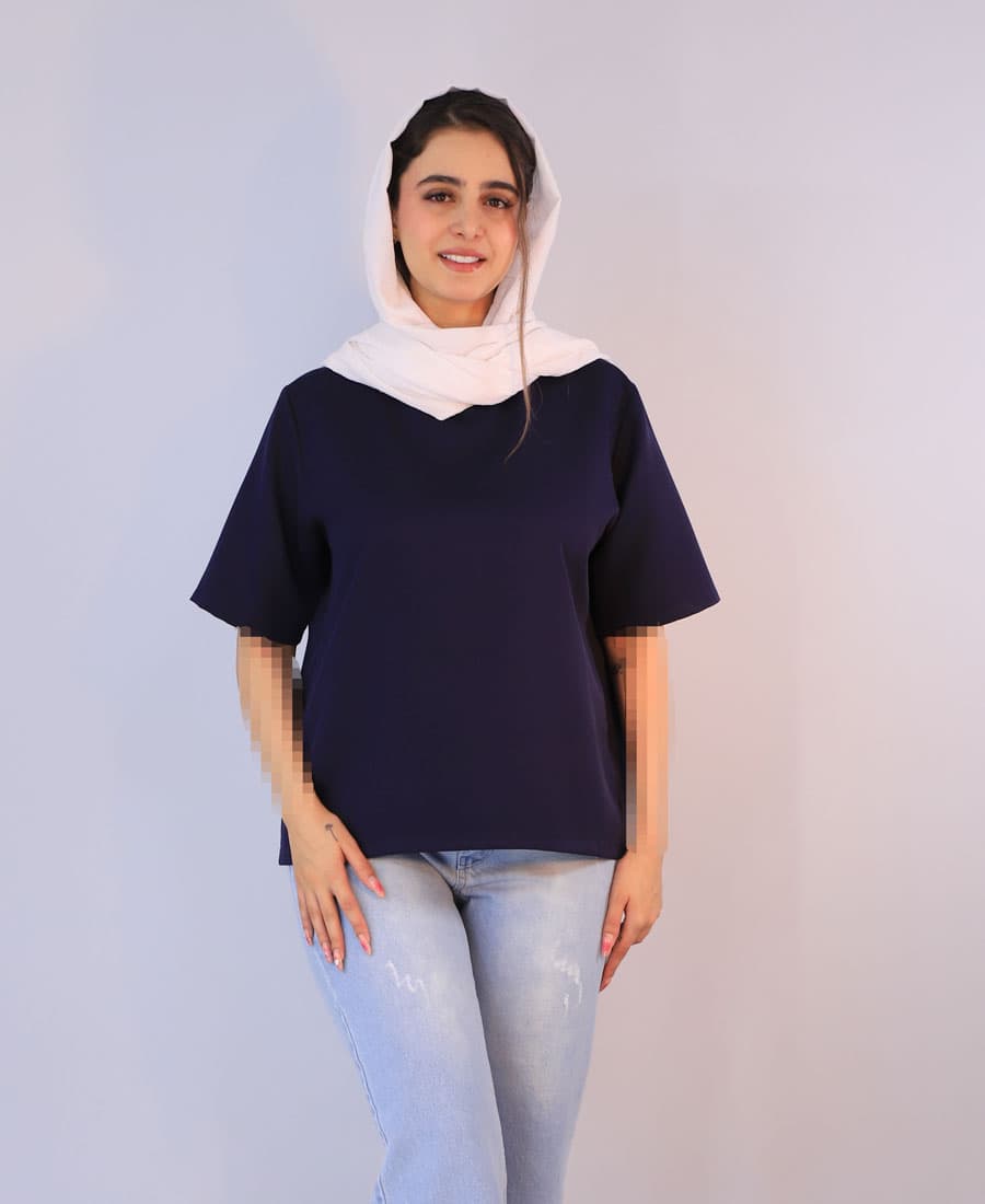 تیشرت | تیشرت بیسیک کد 1071 – سرمه ای
