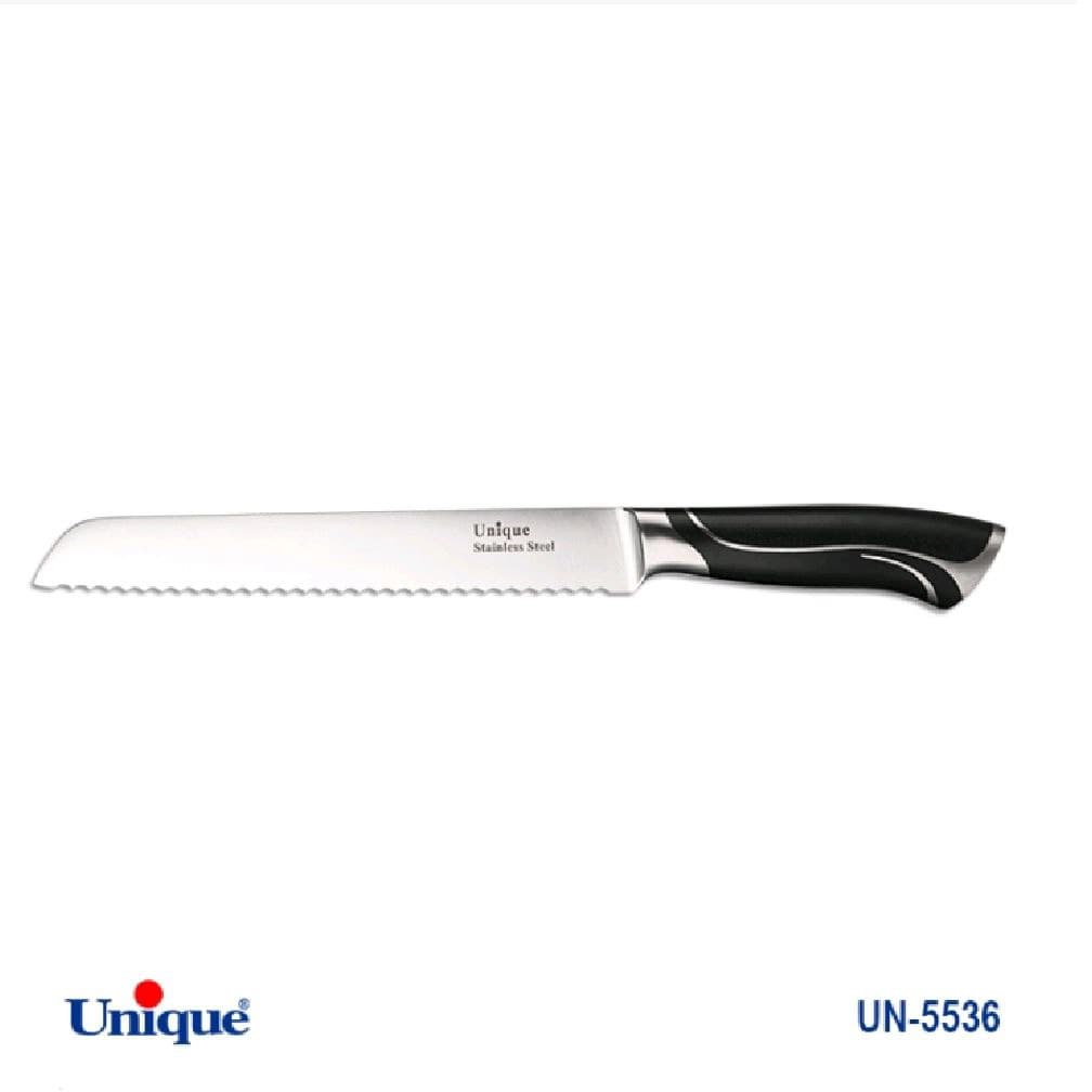 کارد تک نان آشپزخانه 8 یونیک Unique کد UN-5536 طرح خط دار