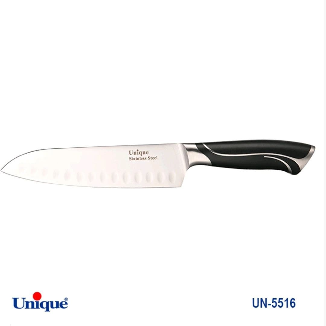 کارد تک آشپزخانه 7 سانتاکو یونیک Unique کد UN-5516 طرح خط دار