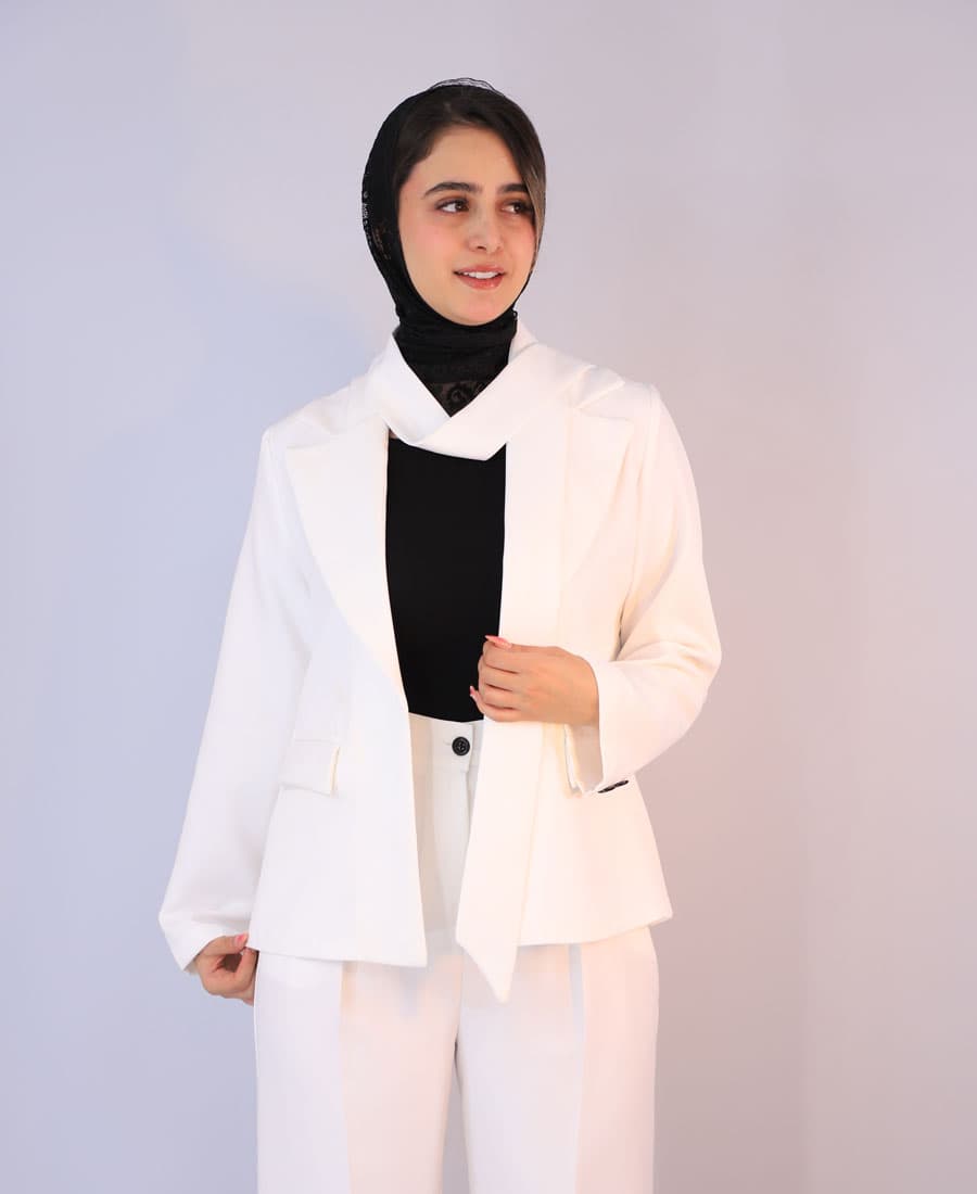 ست | سه تیکه آندیا کد 1050 – سفید — تصویر ۲