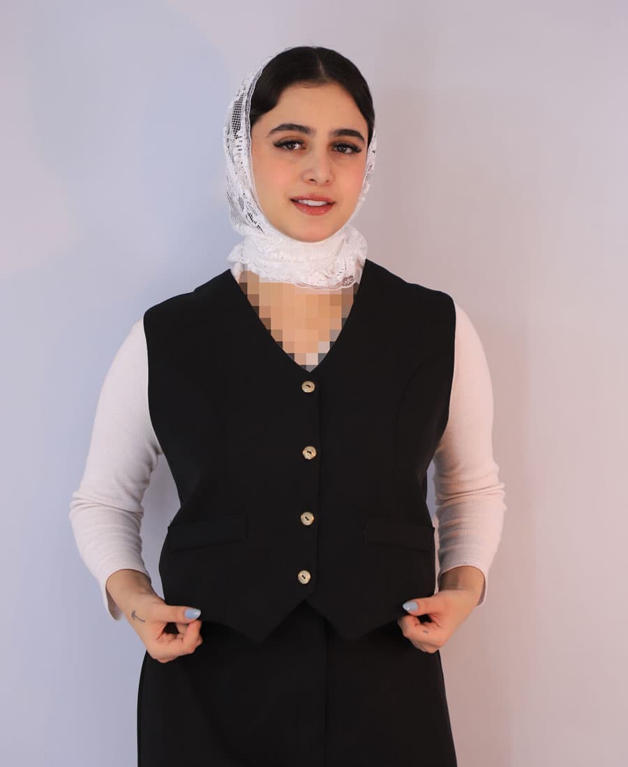 ست | مدل سه تیکه میشل کد 1064 – مشکی — تصویر ۴