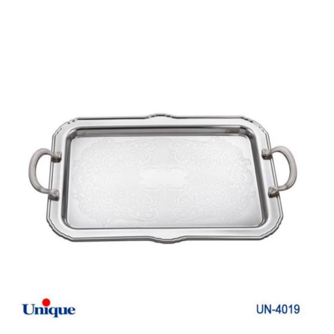 سینی استیل یونیک Unique یک میل بدون پایه کوچک کد UN-4019