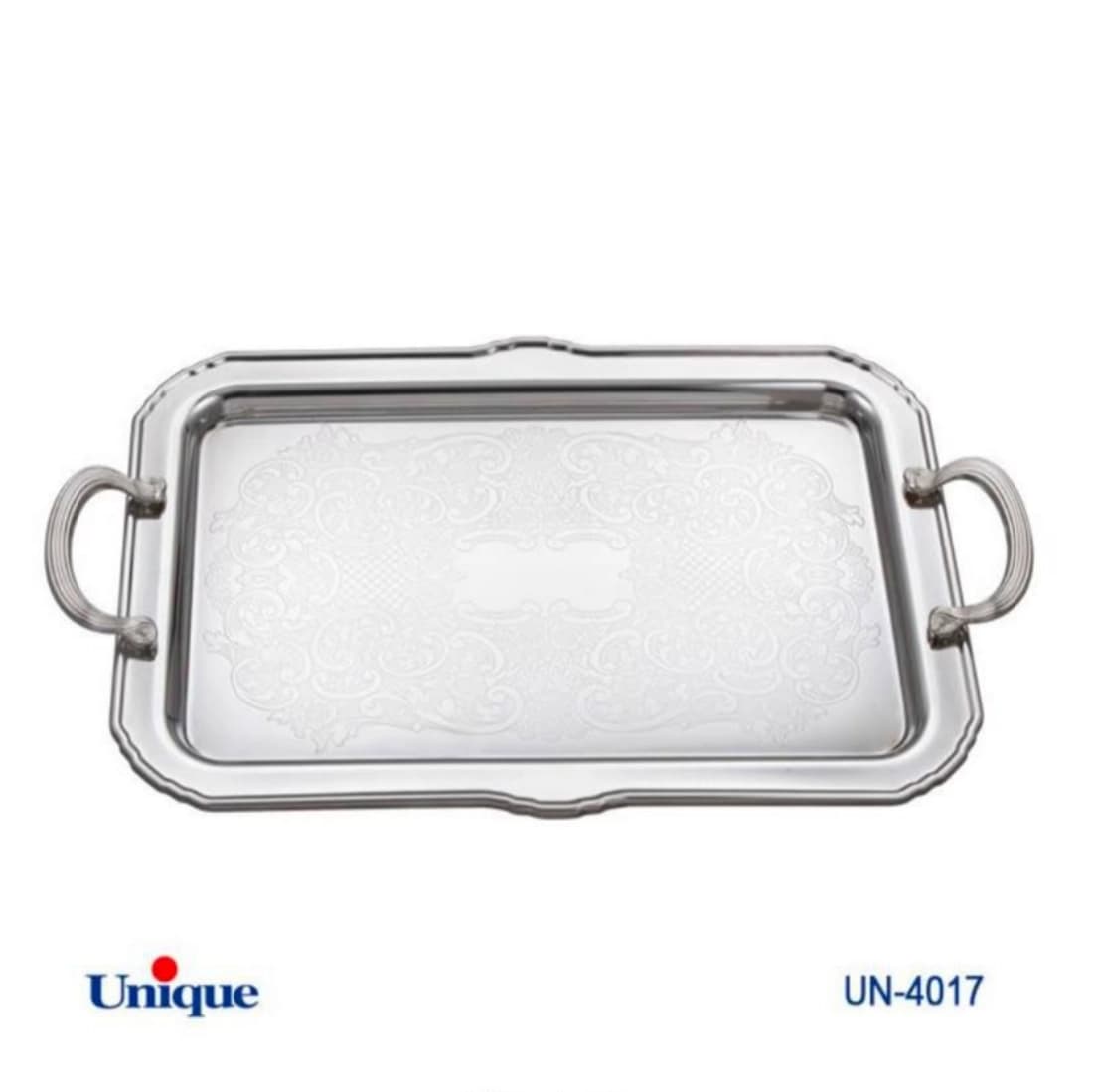 سینی استیل یونیک Unique یک میل بدون پایه بزرگ کد UN-4017