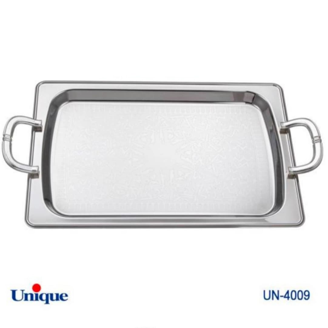 سینی استیل یونیک Unique یک میل بدون پایه بزرگ کد UN-4009
