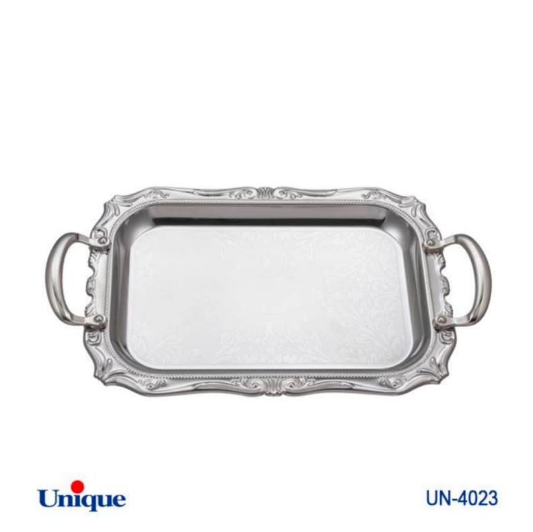 سینی استیل یونیک Unique یک میل بدون پایه کوچک کد UN-4023