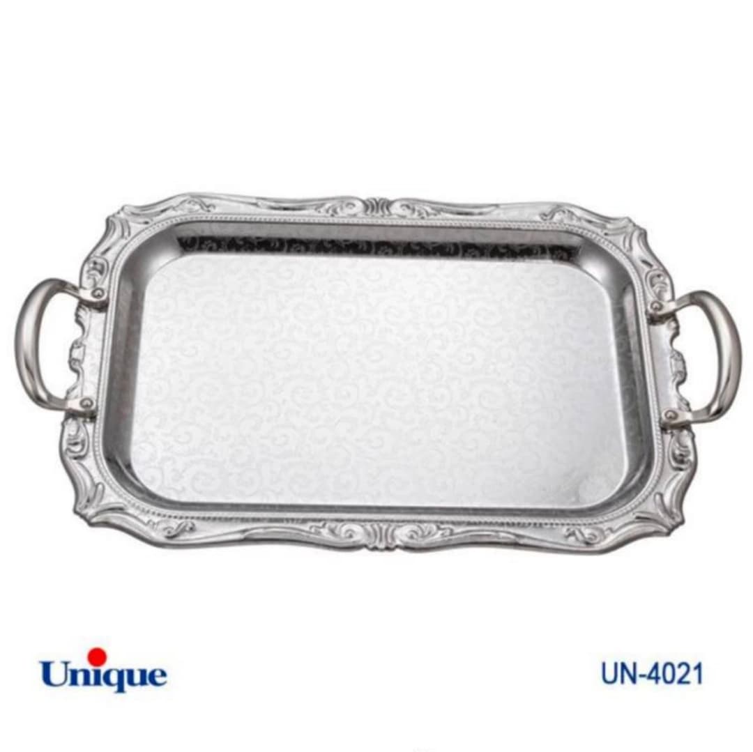 سینی استیل یونیک Unique یک میل بدون پایه بزرگ کد UN-4021
