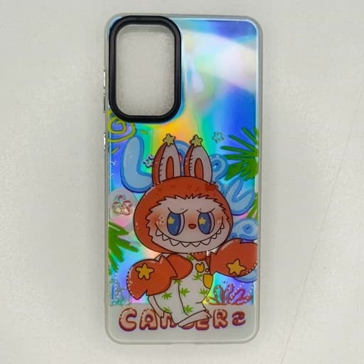 گارد گوشی A73 دور لنز سیلیکونی مات طرح لبوبو سه بعدی هفت رنگ براق قاب و کاور آ73