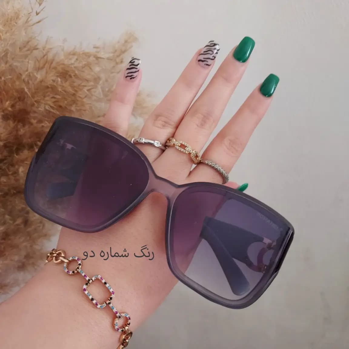 عینک آفتابی زنانه فریم گربه‌ای ترند ۲۰۲۶ | طراحی لاکچری با لنز UV400 — تصویر ۳