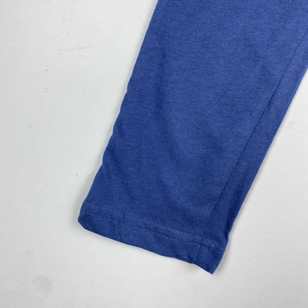 شلوار راسته طرح ساده کمرکش ابی نیلی رنگ – 6 تا 8 سال — تصویر ۳