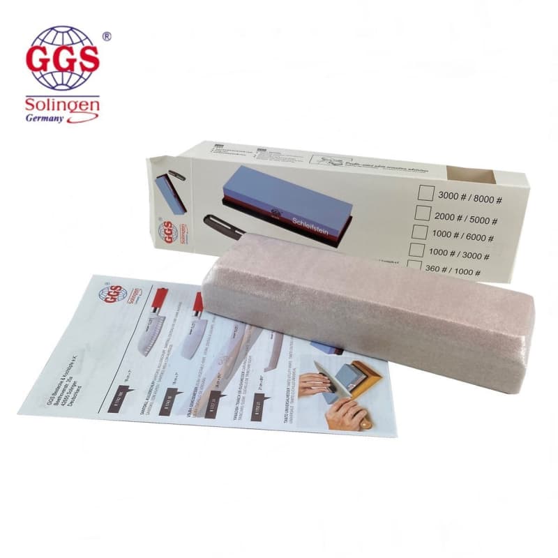 سنگ تیزکن چاقو سولینگن مدل GGS | دو طرفه (درشت و ریز) | فولاد ضدزنگ جرمانی | مناسب تمام چاقوهای آشپزخانه و قصابی — تصویر ۳