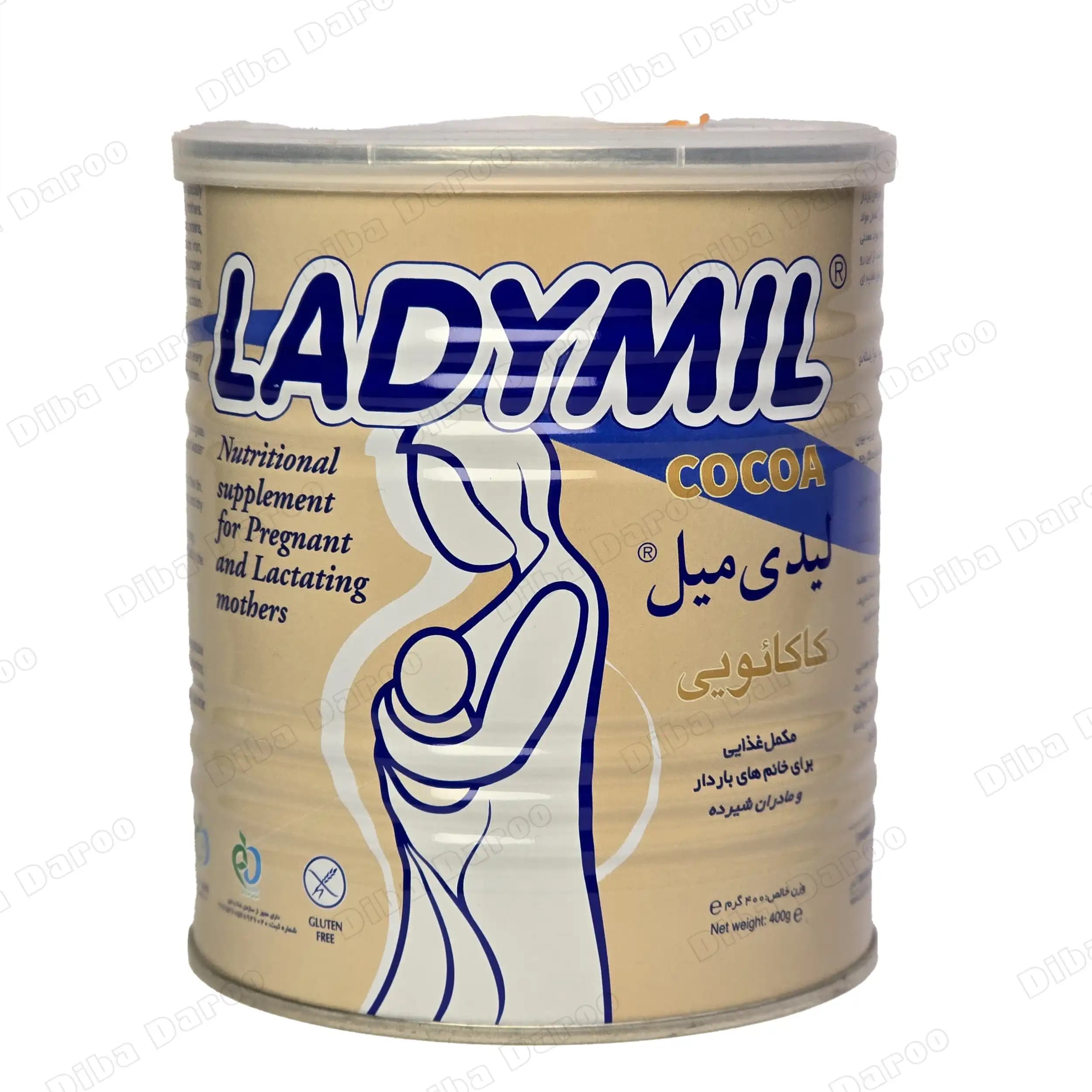 مکمل غذایی مادران باردار و شیرده کاکائویی لیدی میل