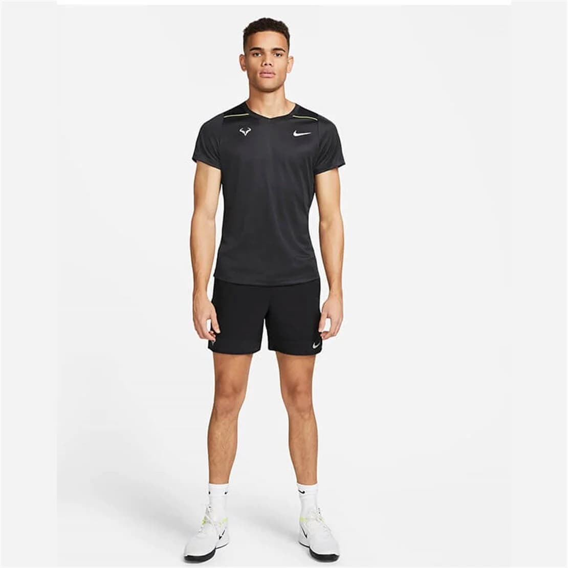 تی شرت تنیس مردانه نایک Nike Dri-FIT RAFA Challenger- مشکی — تصویر ۳