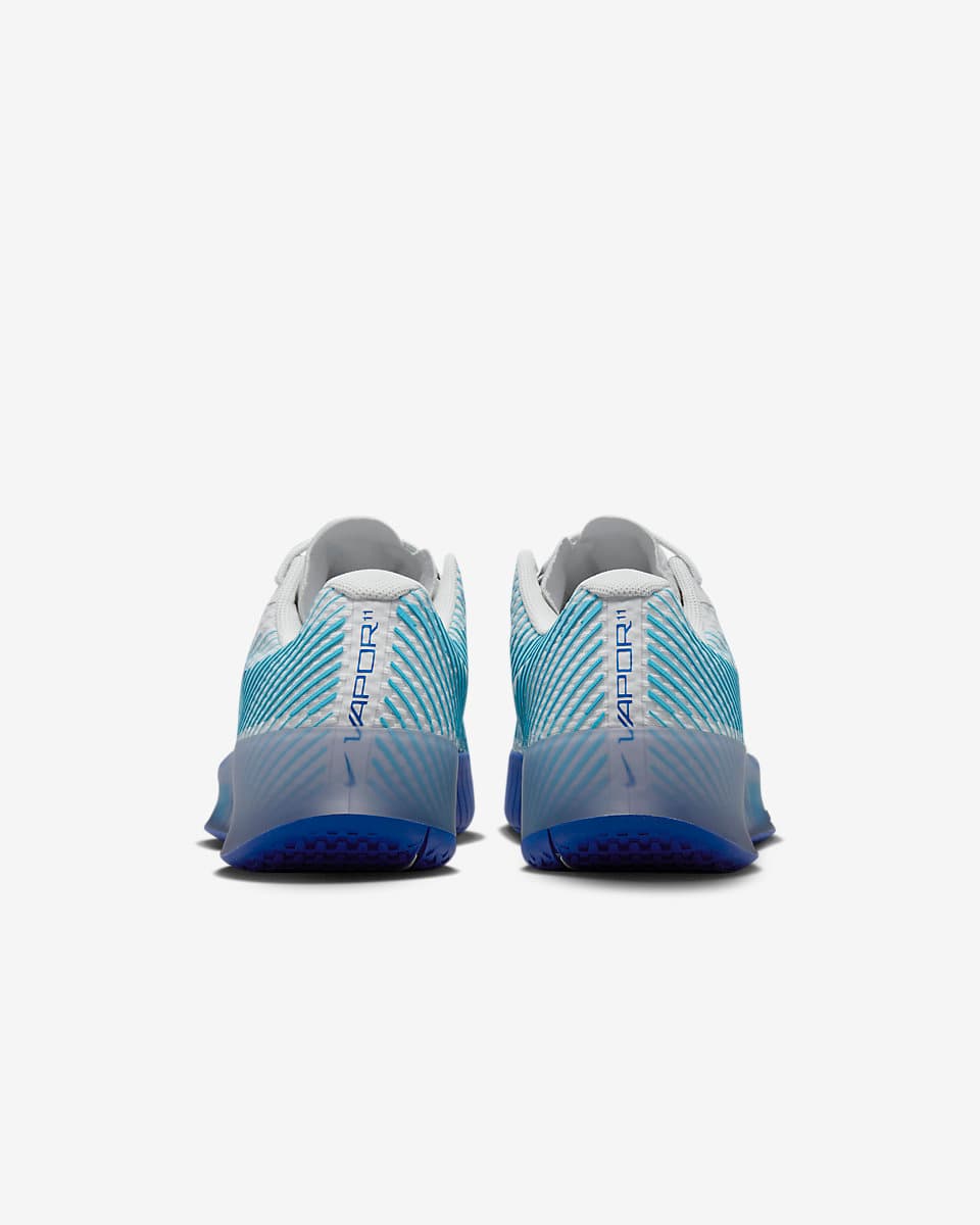 کفش تنیس مردانه نایک Nike Court Air Zoom Vapor 11- سفید/آبی — تصویر ۶