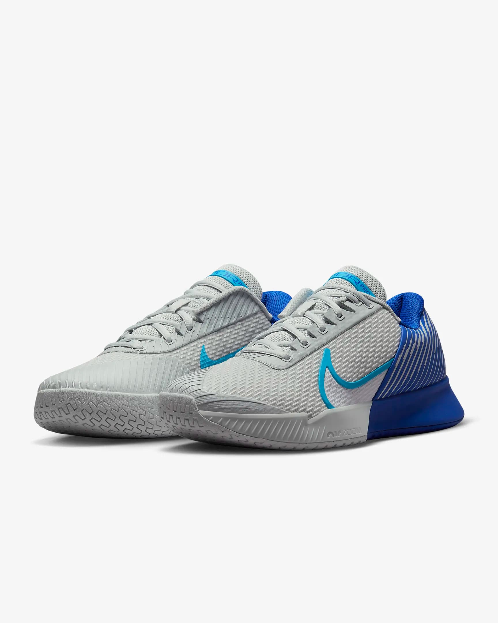 کفش تنیس مردانه نایک NikeCourt Air Zoom Vapor Pro 2 – سفید/آبی — تصویر ۵