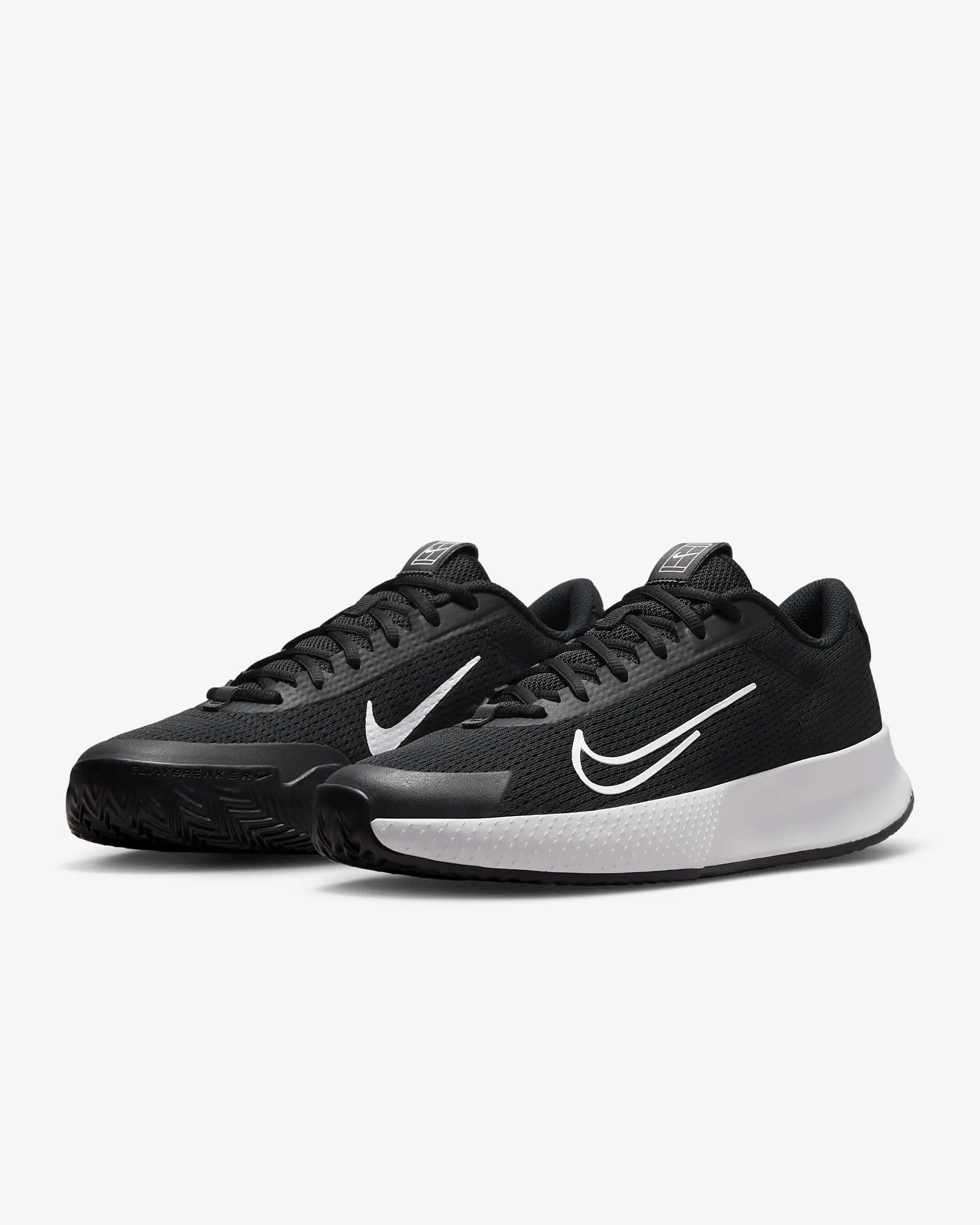 کفش تنیس مردانه نایک NikeCourt Vapor Lite 2 Clay – مشکی — تصویر ۵