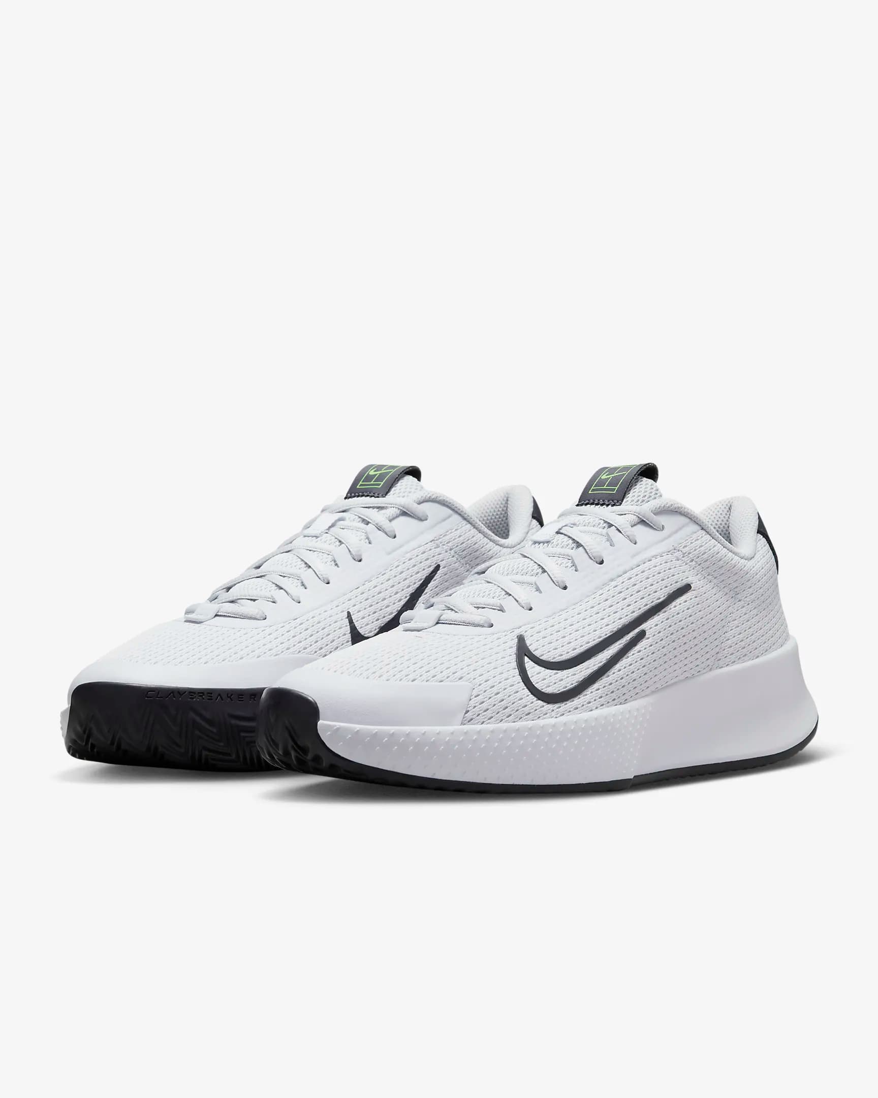 کفش تنیس مردانه نایک NikeCourt Vapor Lite 2 Clay – سفید — تصویر ۳