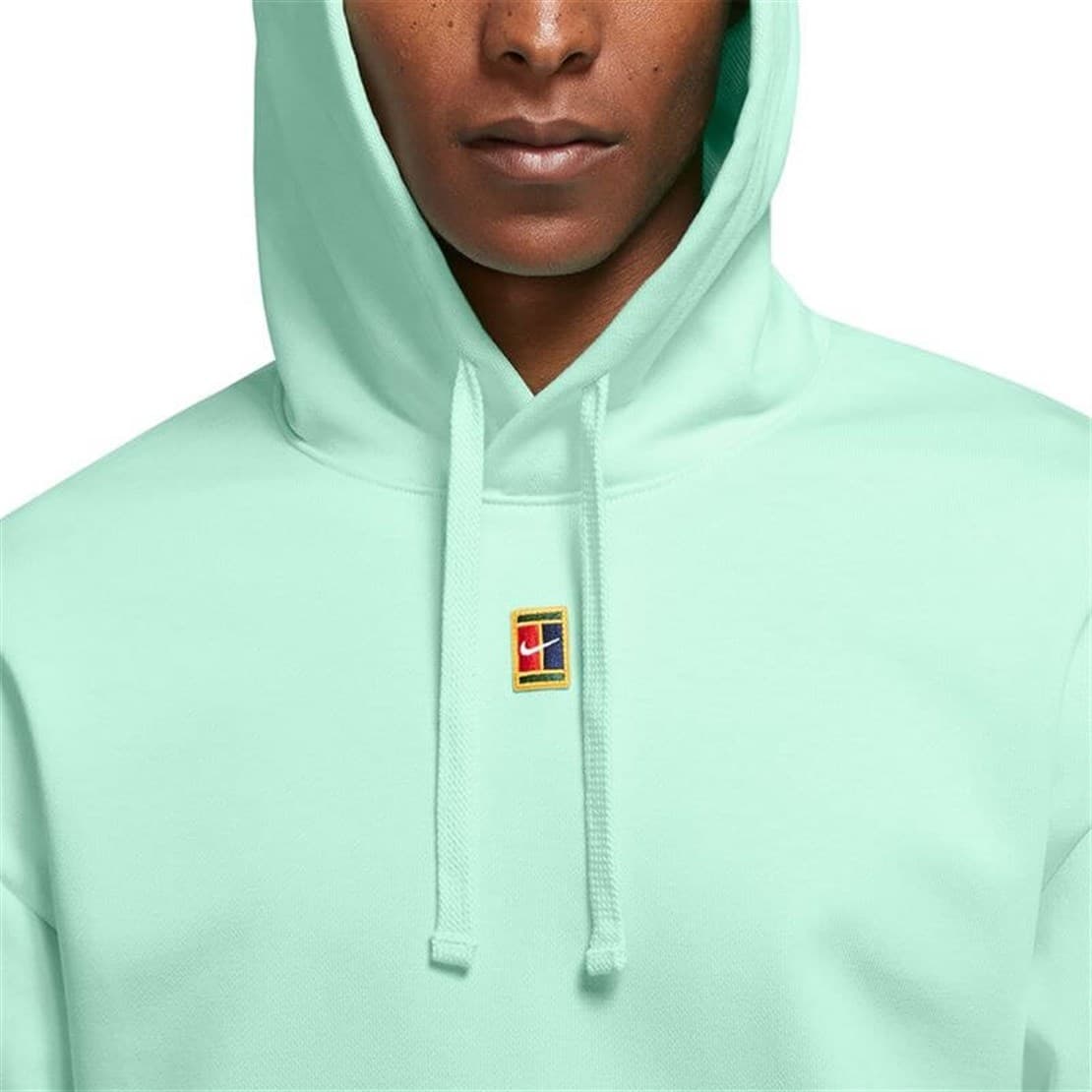 هودی مردانه نایک Nike Court Fleece – سبز روشن — تصویر ۴
