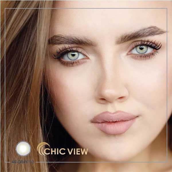 لنز چشم چیک ویو chic view مدل AR 113 رنگ طوسی