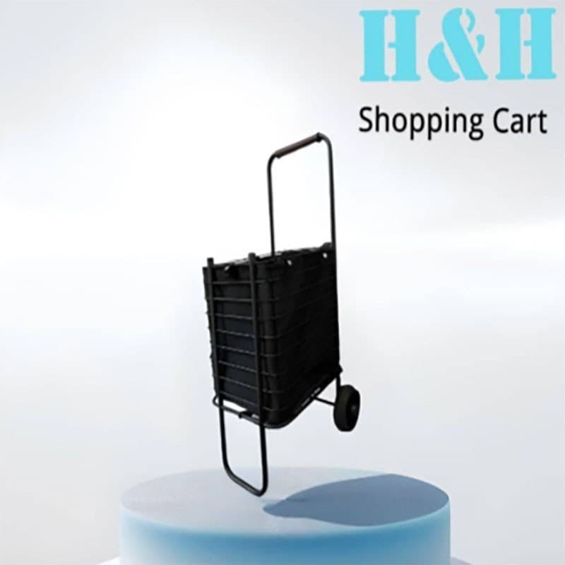 چرخ خرید تاشو باکیفیت بالا (H – H) — تصویر ۲
