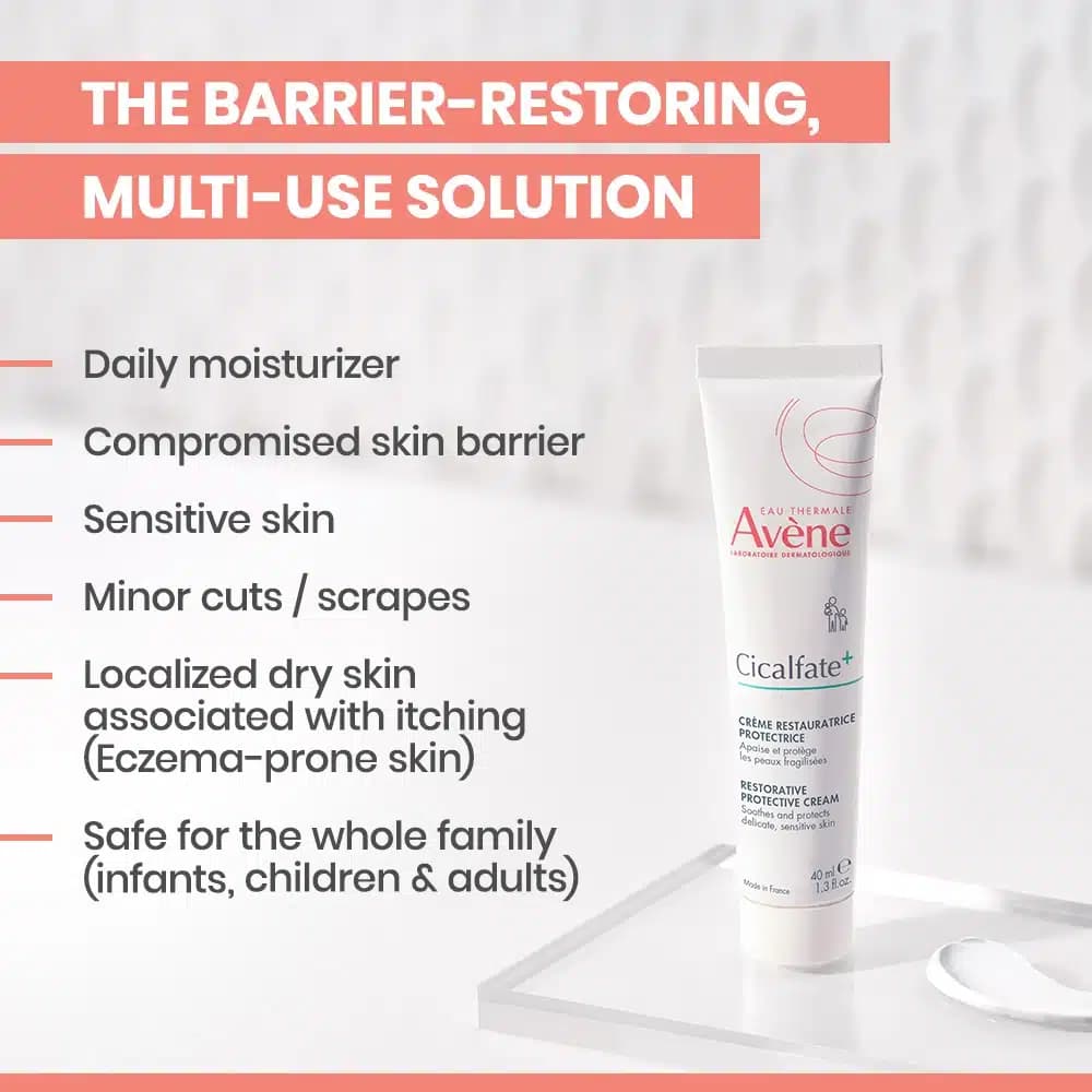 کرم ترمیم کننده اَوِن Avène مدل Cicalfate Plus | حجم 40 میل — تصویر ۵