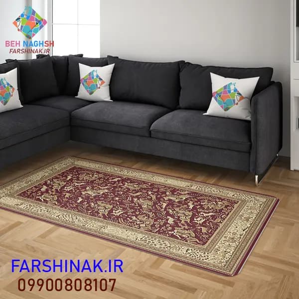 فرشینه طرح ابریشمی کد A167 درجه یک ضد لغزش — تصویر ۲