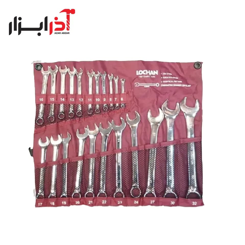 آچار سری یکسر رینگ 22 عددی لوگان
