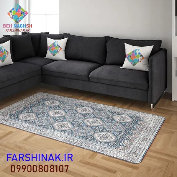 فرشینه طرح ابریشمی کد A154 درجه یک ضد لغزش — تصویر ۲