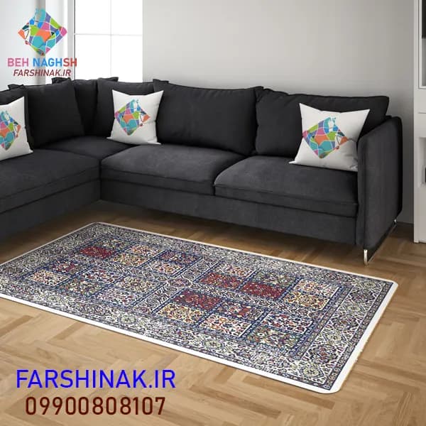 فرشینه طرح ابریشمی کد A151 درجه یک ضد لغزش — تصویر ۲