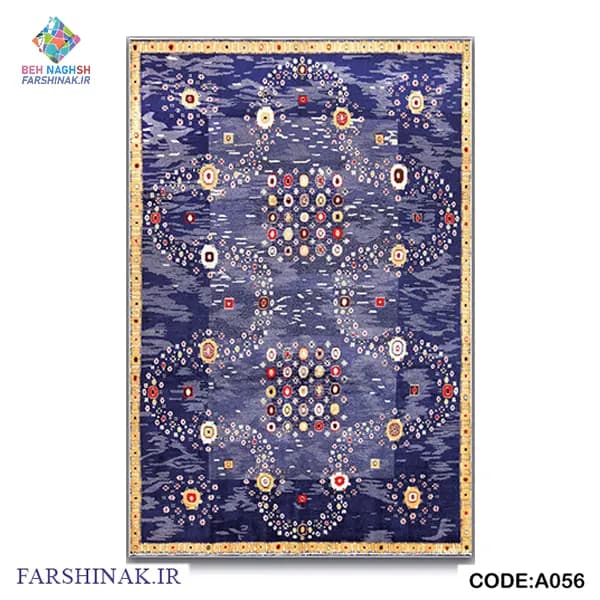 فرشینه طرح ابریشمی کد A056 درجه یک ضد لغزش — تصویر ۳
