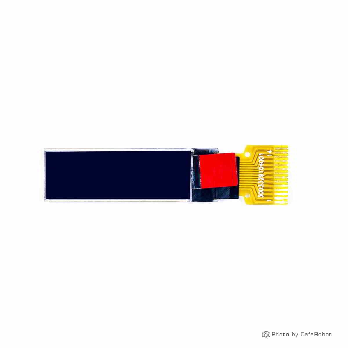 نمایشگر OLED تک رنگ سفید 0.69 اینچ دارای ارتباط IIC و چیپ درایور SSD1306 با کابل فلت 14 پین — تصویر ۴
