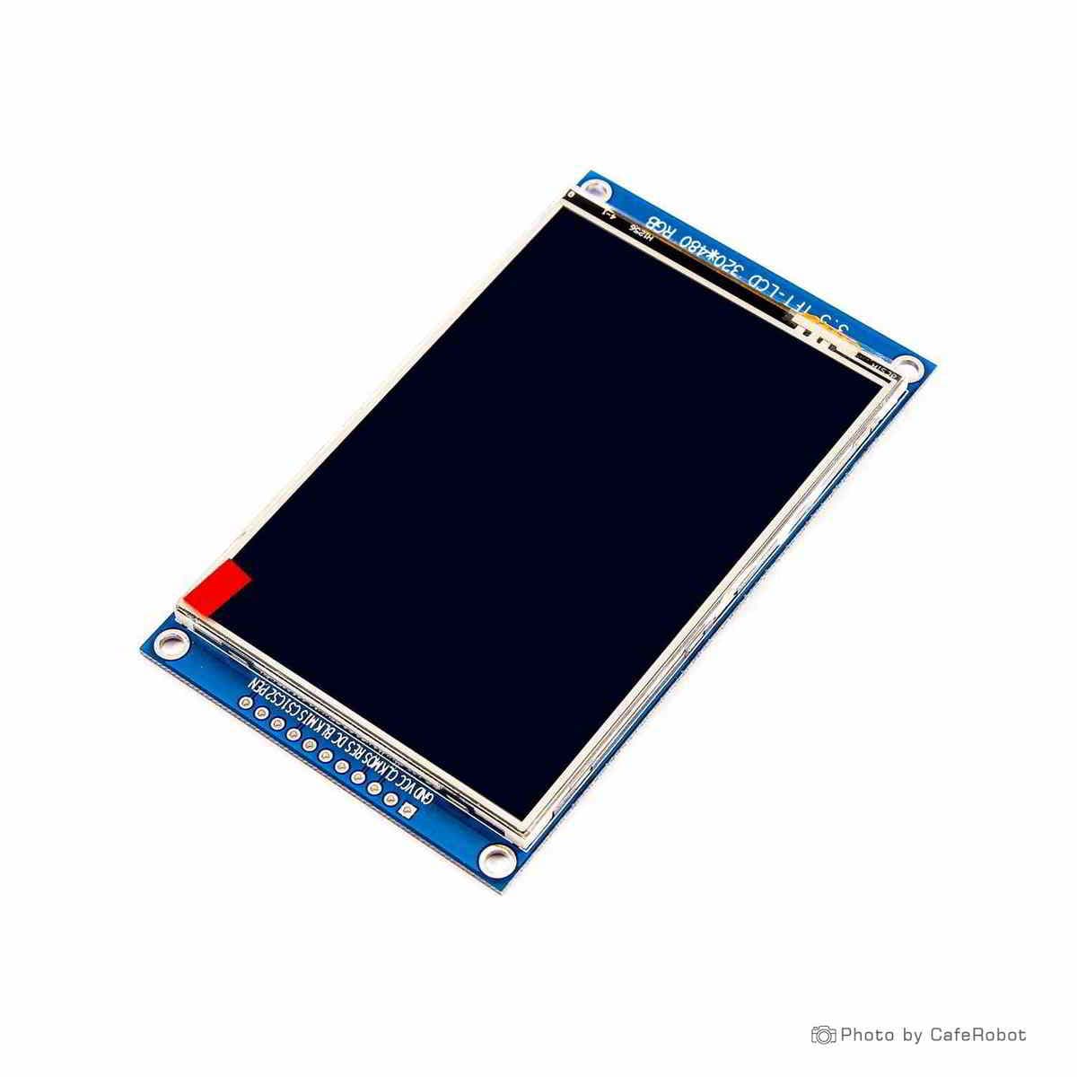 ماژول نمایشگر TFT لمسی تمام رنگ 3.5 اینچ دارای ارتباط SPI و چیپ درایور ILI948X — تصویر ۲