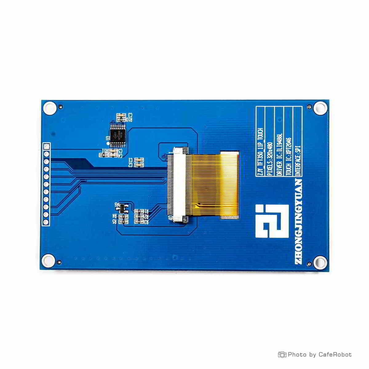 ماژول نمایشگر TFT لمسی تمام رنگ 3.5 اینچ دارای ارتباط SPI و چیپ درایور ILI948X — تصویر ۳