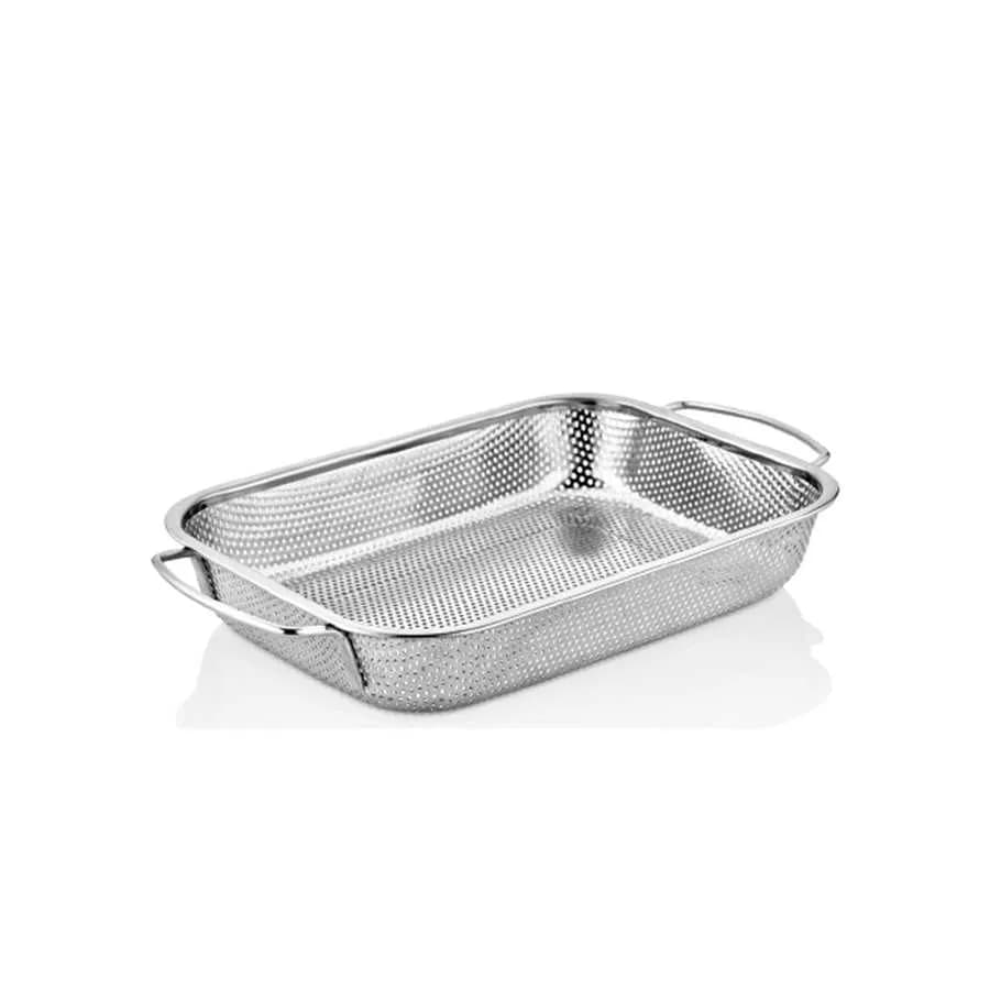 سبد مستطیل صافی استیل (22*29سانتیمتر) کد 758