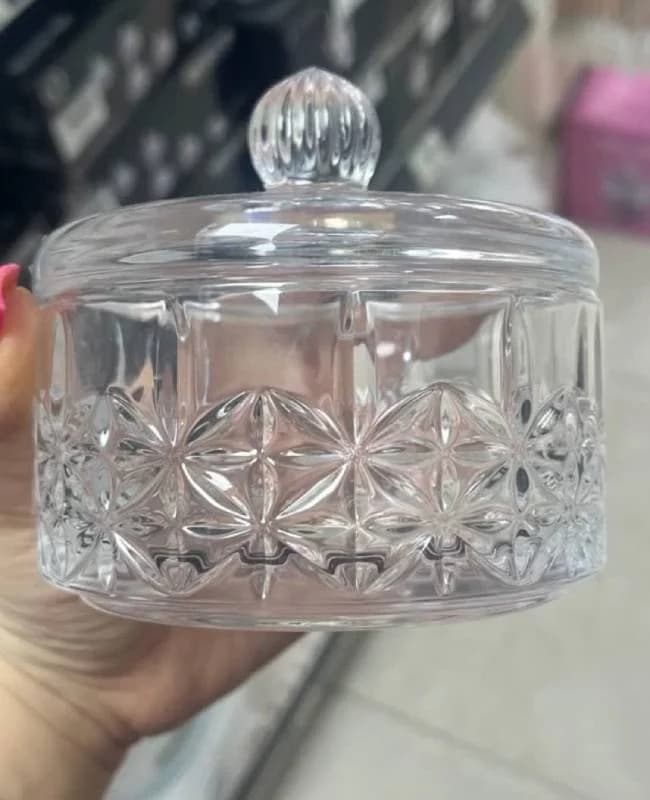 قندان جفتی بلوری وارداتی کد vt2989 — تصویر ۲