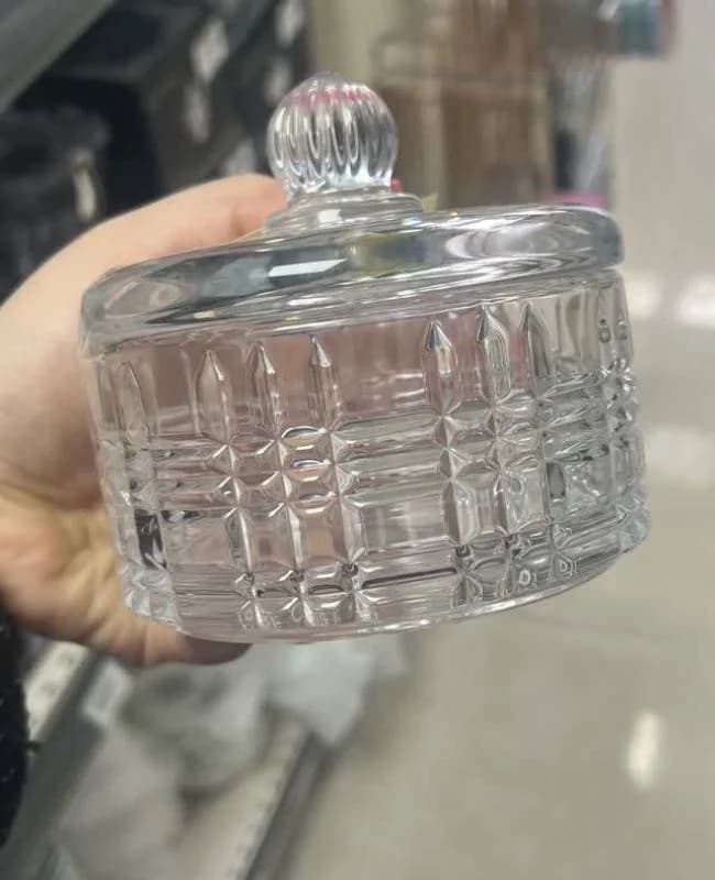 قندان جفتی بلور وارداتی کد vt2990 — تصویر ۲