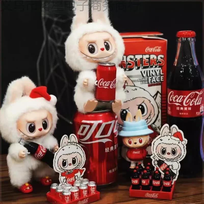 عروسک لبوبو اورجینال سوپرایزی labubu pop mart سری قوطی کوکا کولا