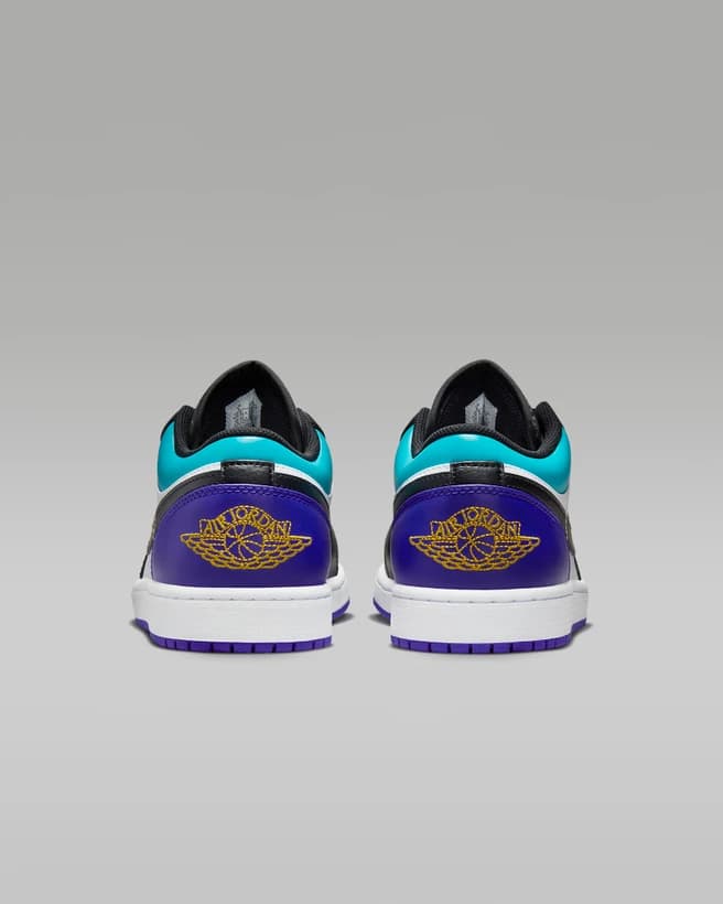 اسنیکر Airjordan1 low مدل teal purple — تصویر ۳