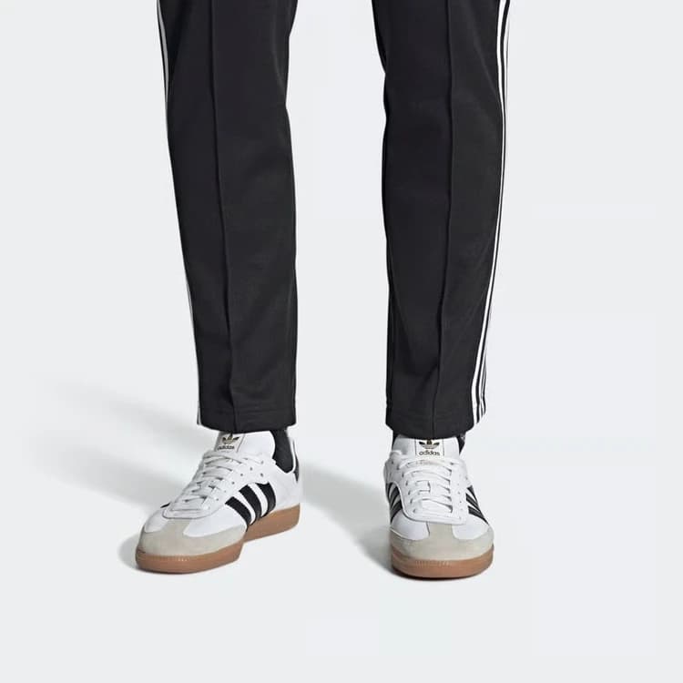 کفش ادیداس سامبا دیکان سفید مشکی مدل | Adidas Samba Decon White Black — تصویر ۴