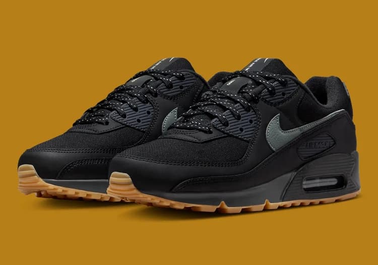 کتونی نایک ایر مکس 90 مشکی گام | Nike Air Max 90 Black Gum — تصویر ۵