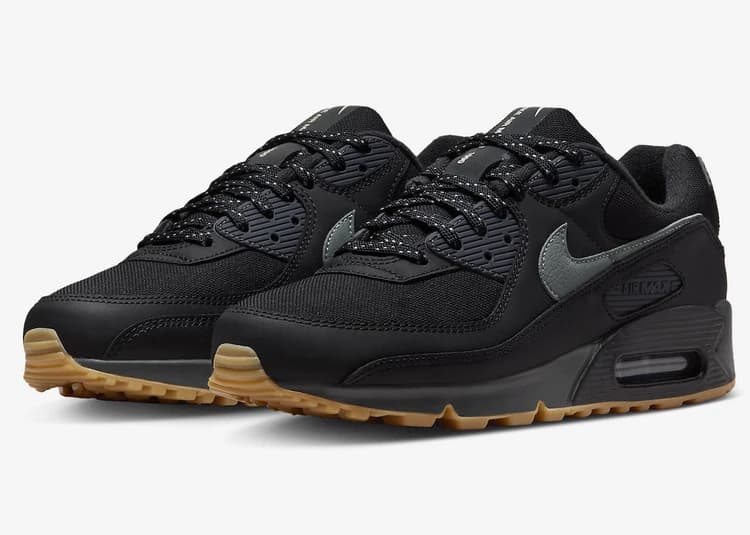 کتونی نایک ایر مکس 90 مشکی گام | Nike Air Max 90 Black Gum — تصویر ۲