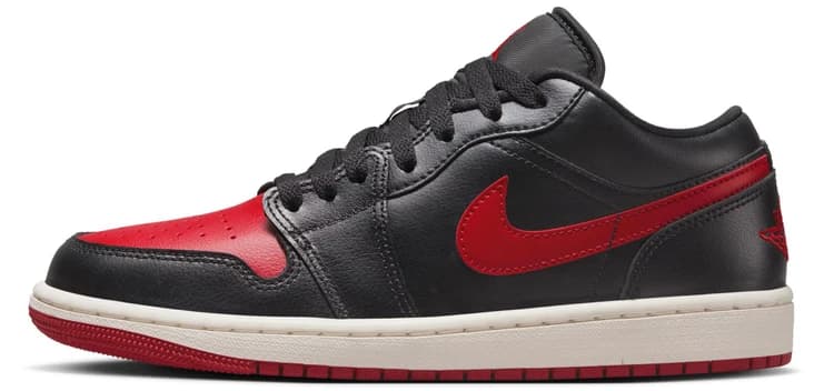 کفش Air Jordan 1 Low Bred مشکی قرمز