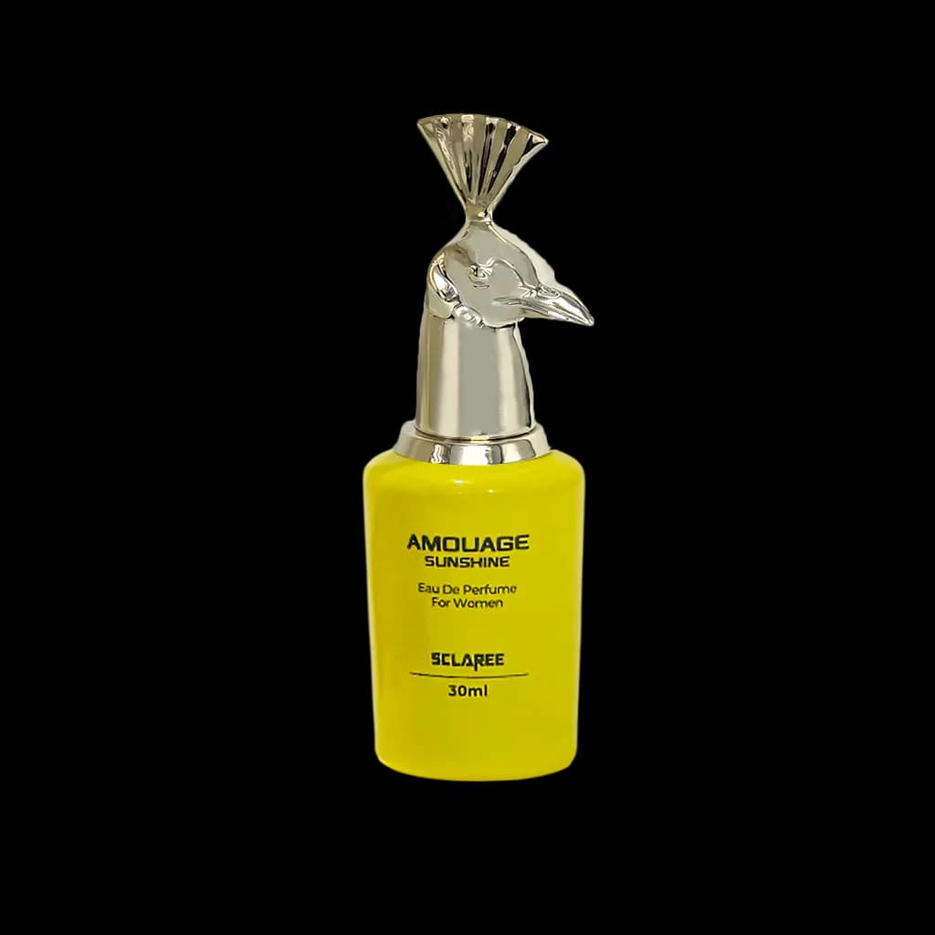 ادوپرفیوم زنانه اسکلاره مدل Amouage Sunshine حجم 30 میلی لیتر طرح انیمال – کله طاووس