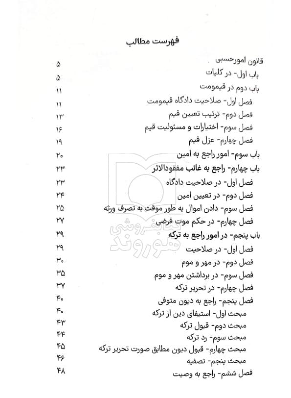 قانون امور حسبی (جیبی) | سیاوش هوشیار — تصویر ۳