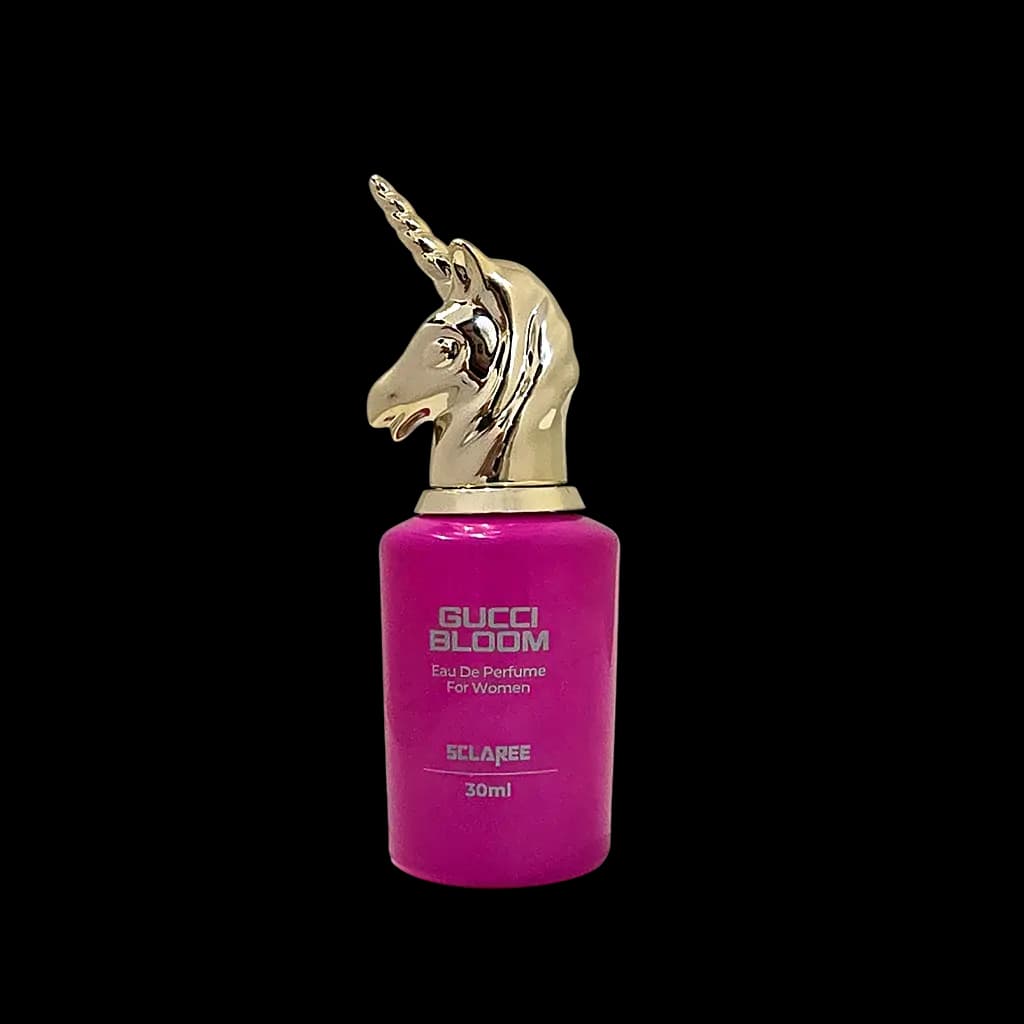 ادوپرفیوم زنانه اسکلاره مدل Gucci Bloom حجم 30 میلی لیتر طرح انیمال – کله اسب تک شاخ