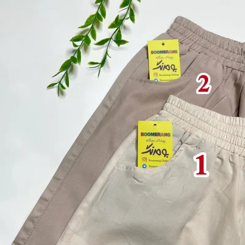 شلوارک کتان کاغذی تابستانه بچگانه 3 تا 7 سال — تصویر ۳