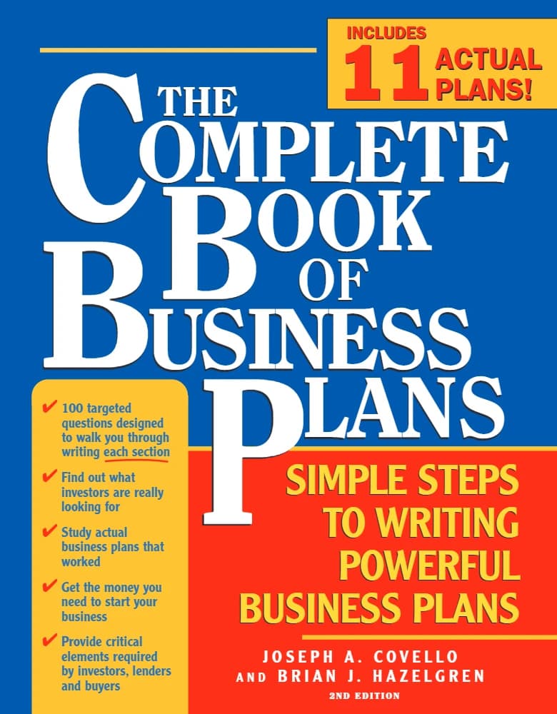 کتاب The Complete Book of Business Plans (کتاب کامل طرح‌های کسب‌وکار) نسخه انگلیسی PDF | برایان هازلگرن، جوزف کووِلو